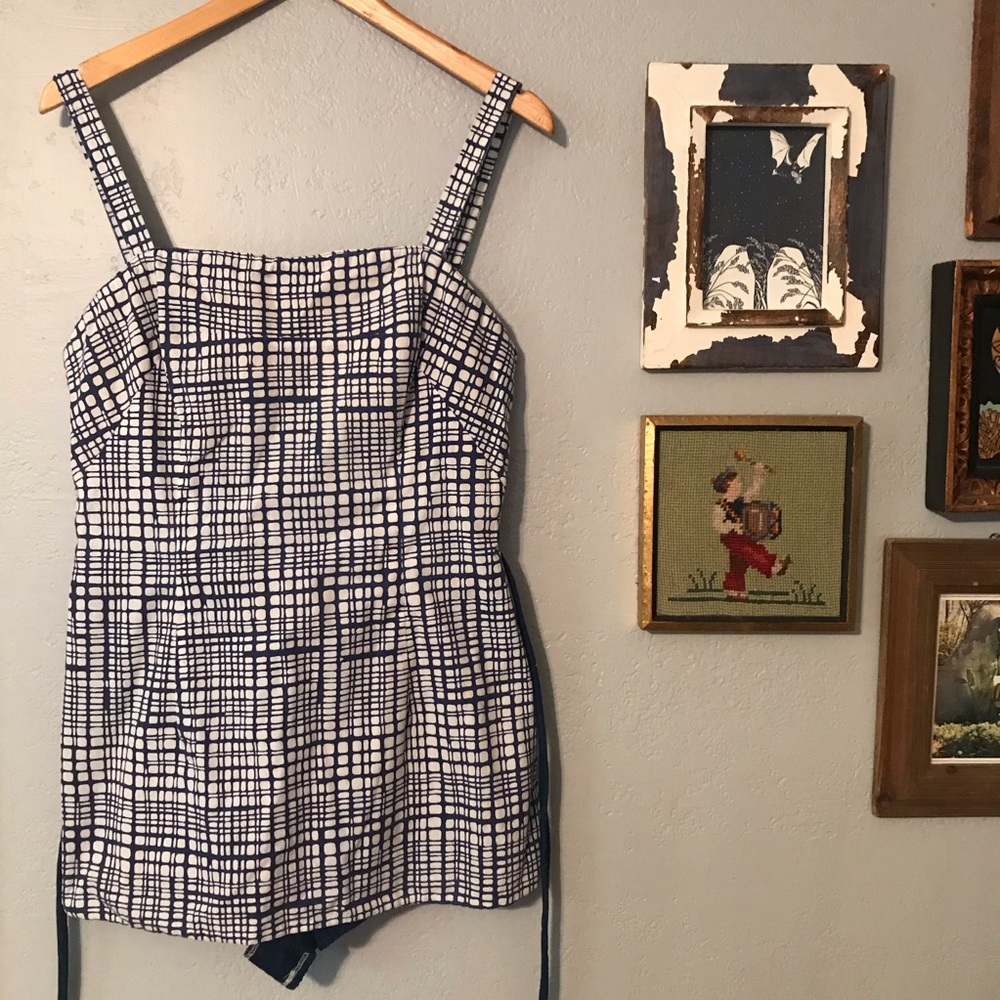 Vintage ILGWU One Piece Swim suit dress